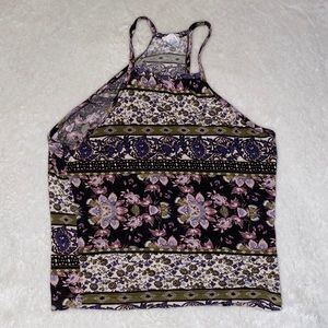 ESSENTIALS FLORAL HALTER TOP🌸